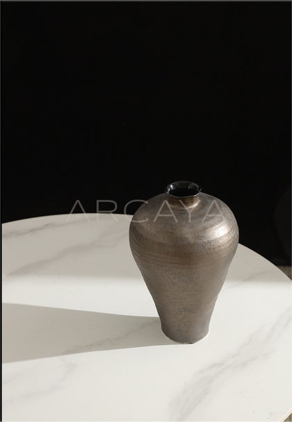 Artistic Wabi Sabi Mid Century Jar Vase - scene