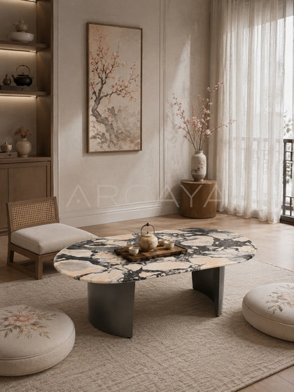 Daze Bulgari Pink Stone Coffee Table - scene