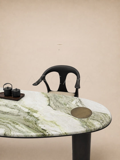 Daze Snow Mountain Jade Stone Small Tea Table - scene