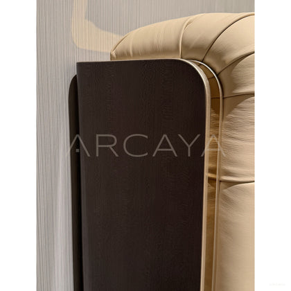 Bella Italian Leather Bed - scene