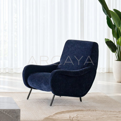 Deep Blue Chenille Sofa - main