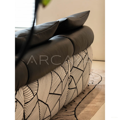 Obsidian Leather Sofa - scene