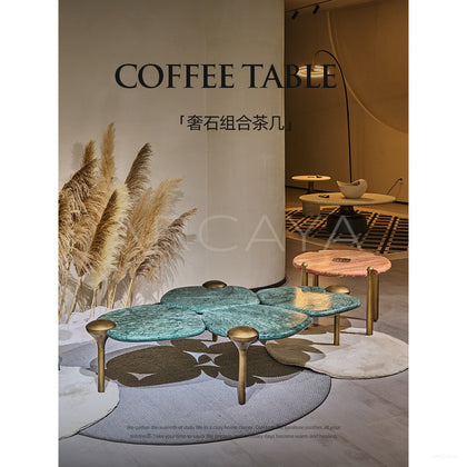 Stone Art Coffee Table - scene