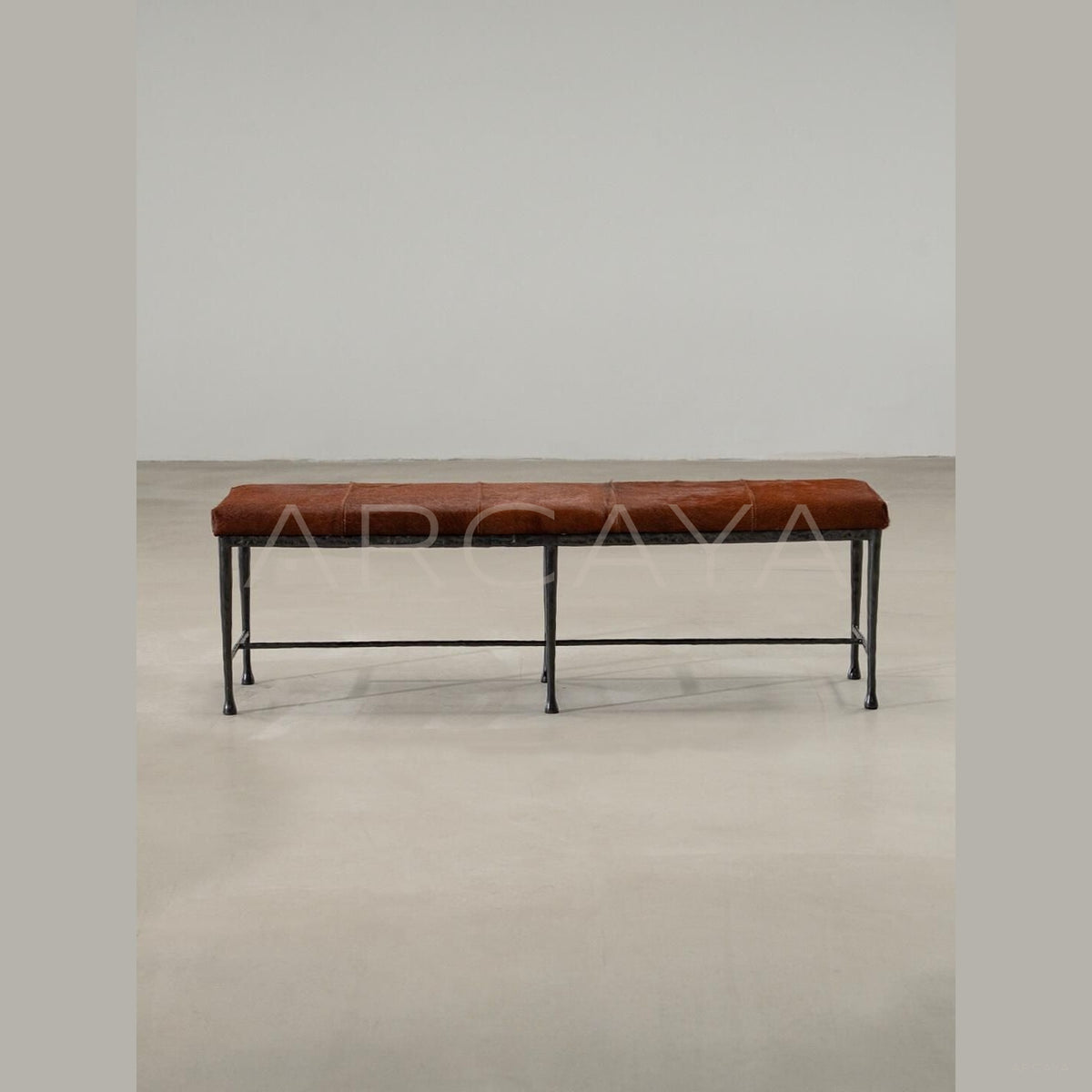 Sud Solid Wood Bench in detail