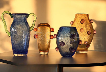Mid Century Glass Vase New Home - scene