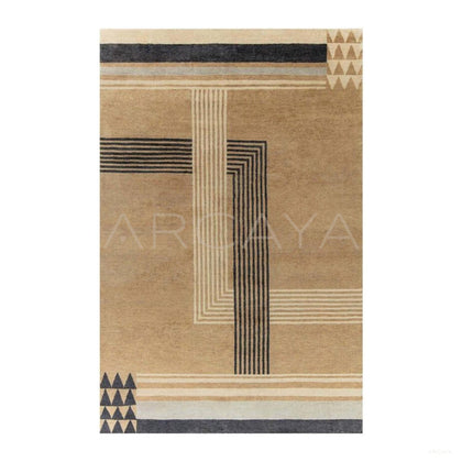 Earth Tone Stain Resistant Rug - scene