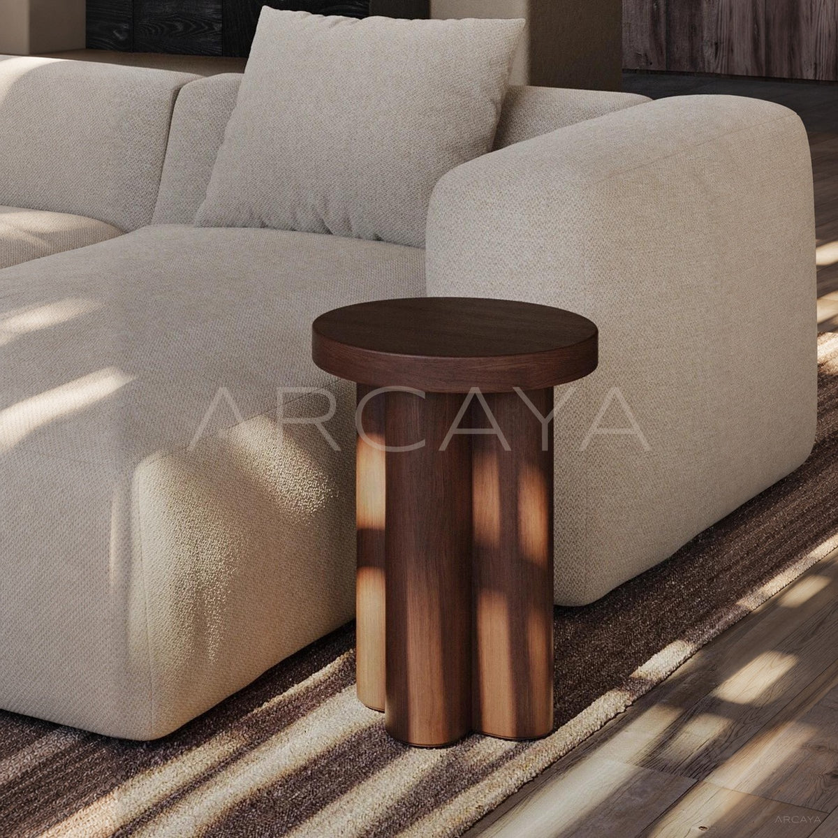 Champagne Teak Side Table - main