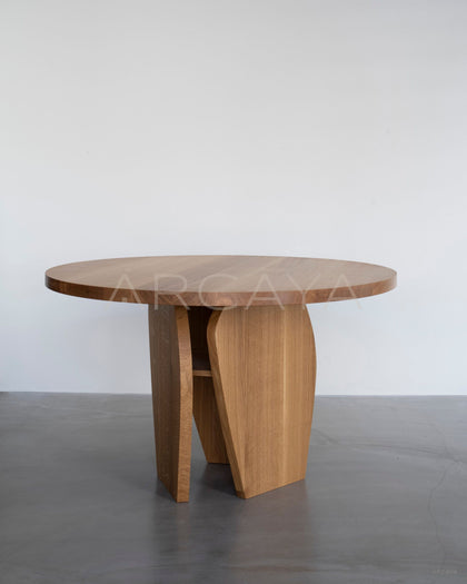 White Oak Leisure Table - scene