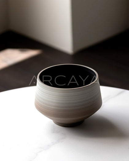 Wabi Sabi Swirl Gradient Ceramic Vase - scene