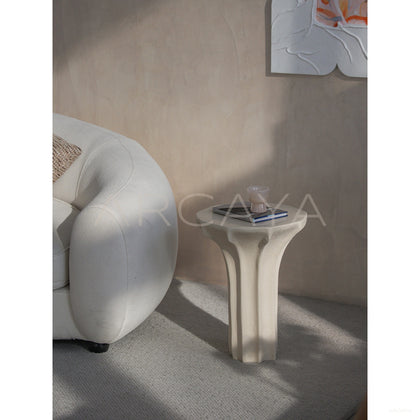 Sculptural Modernist Side Table - scene