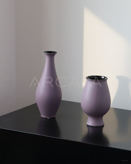 New Chinese Purple Ceramic Vase - scene