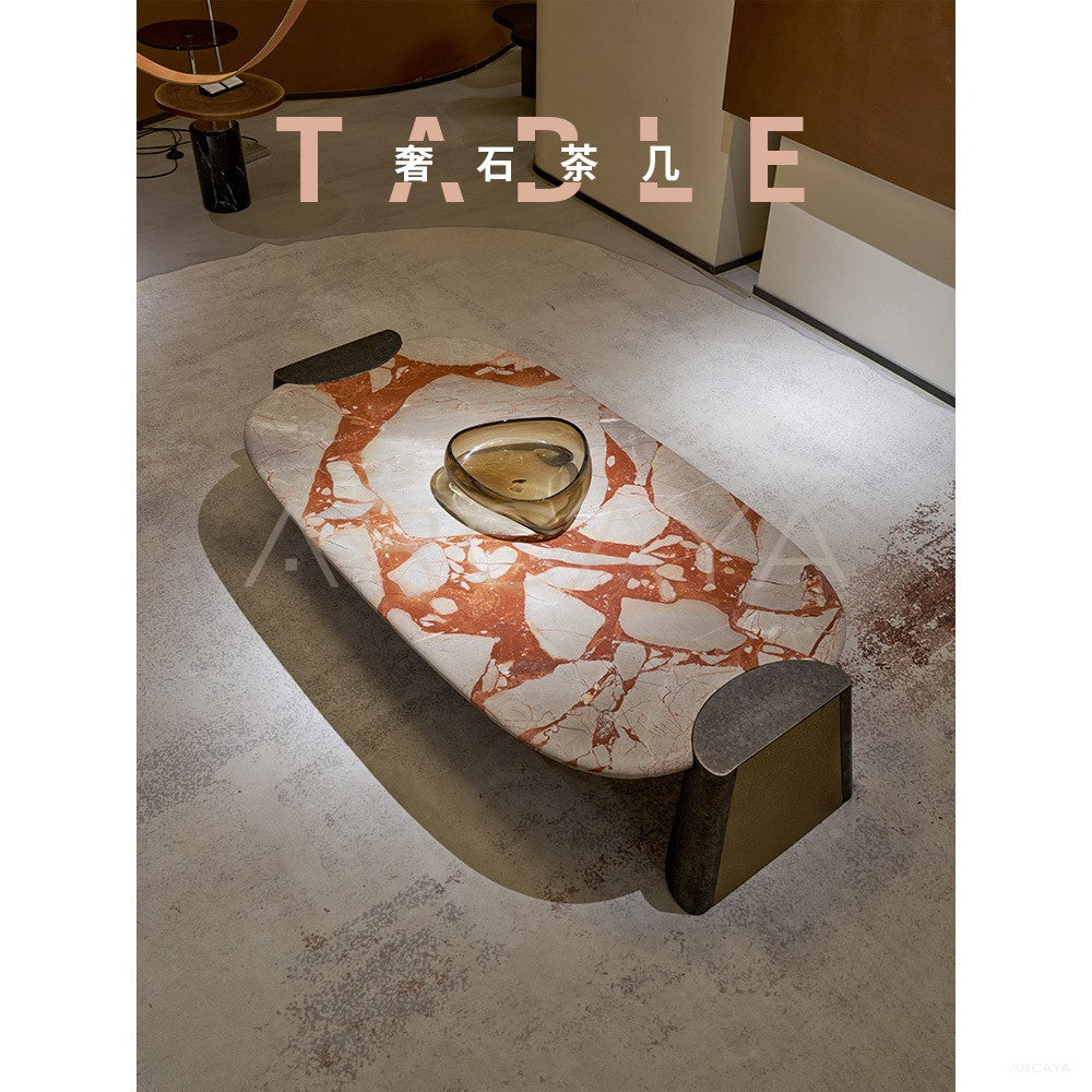 Bulgari Red Coffee Table in detail