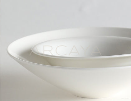 Sunxun Collab White Porcelain Conical Bowl Plate - scene