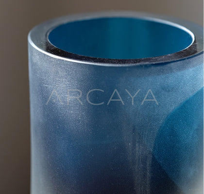 Mist Gradient Cylinder Glass Vase - scene