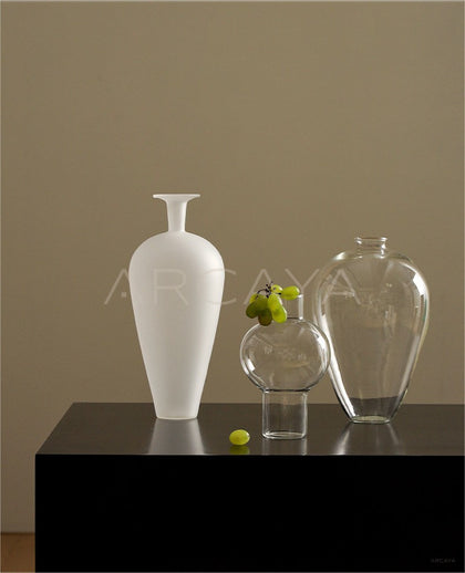 New Chinese Clear Glass Art Vase - scene