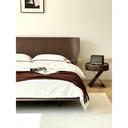 Alice Italian Minimalist Bed - scene