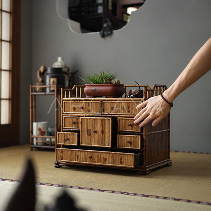 Tabletop Multi Drawer Treasure Chest — Storage - scene