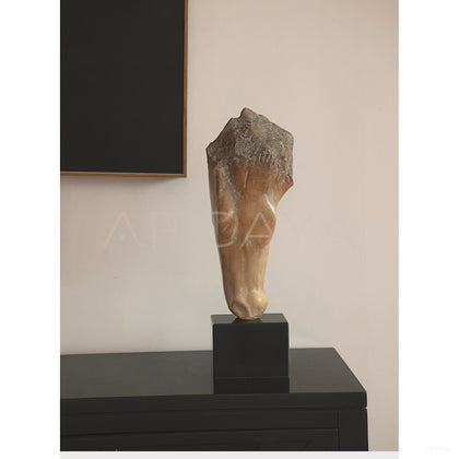Faux Jade Horse Head Sculpture - scene