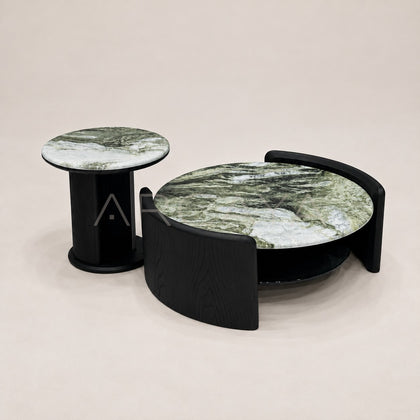Daze Snow Mountain Jade Stone Coffee Table - main