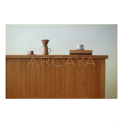 Solid Wood Bar Counter — Storage - scene