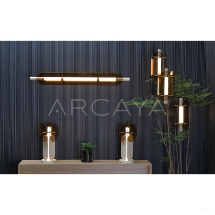 Amber Three Wing Pendant Light 21955 - scene