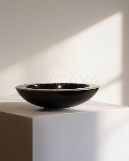 Two Tone Glaze Conical Salad Bowl - scene