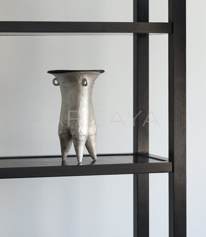 Dadan Silver Glaze Handmade Ceramic Vessel - scene