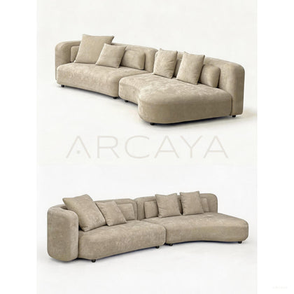 Bessel Curved Sofa - scene