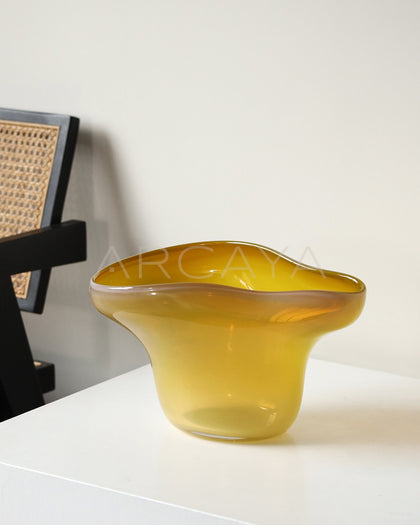 Glazed Glass Fruit Bowl Modern - scene