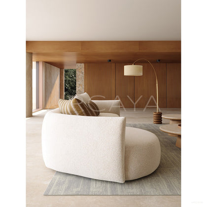 Naturalist Curved Sofa - scene