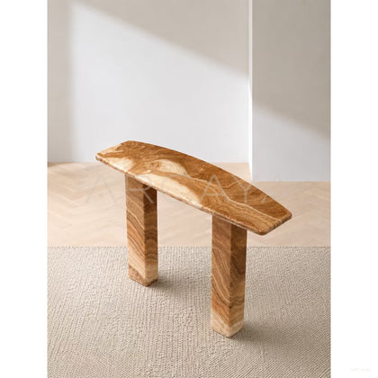 Persian White Jade Console Table - scene
