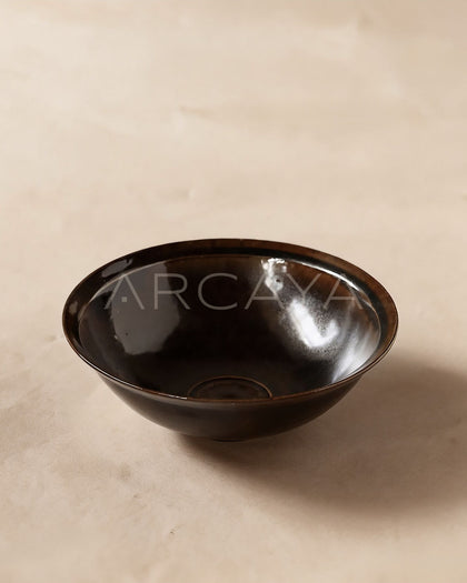 Sunxun Collab Black Rim Conical Bowl - scene