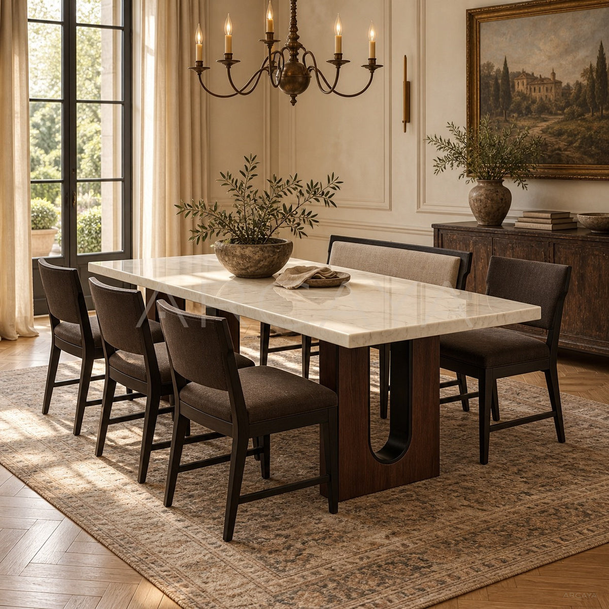 Uccle Dining Table in detail