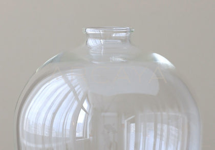 Artistic Clear Glass Chinese Vase - scene