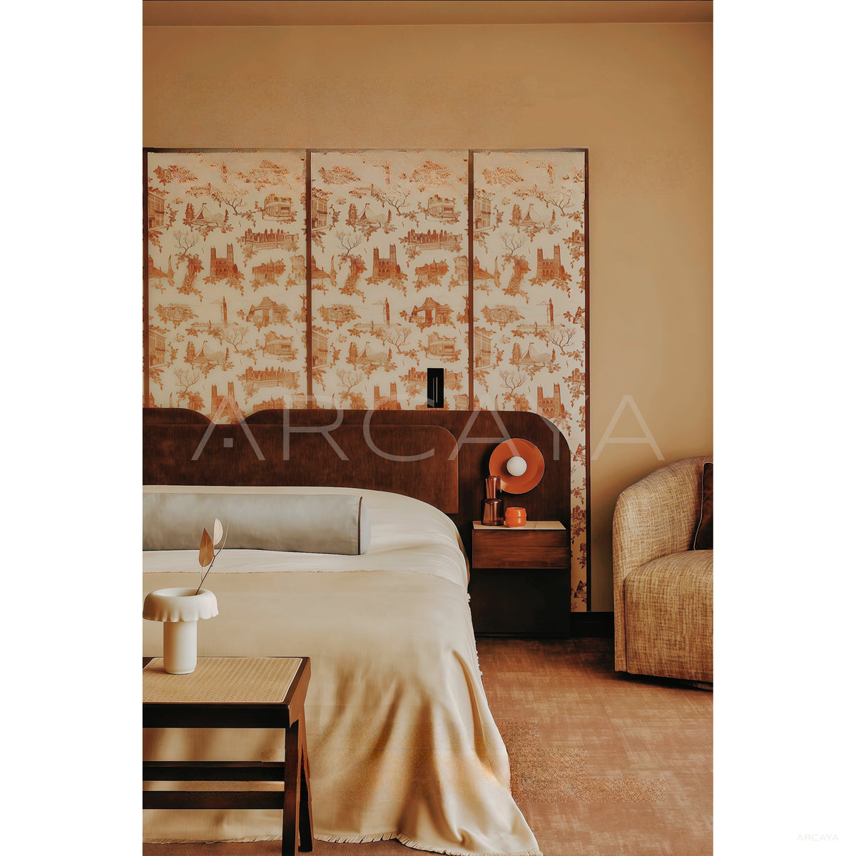Movable Headboard Folding Screen in detail