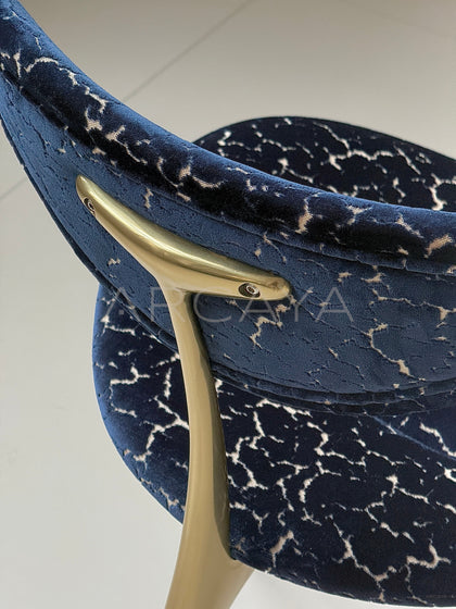 Deep Blue Lounge Chair - detail