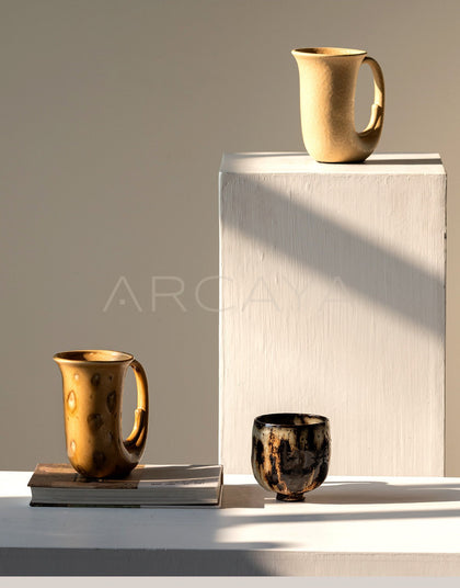Irregular Speckled Ceramic Vase - scene