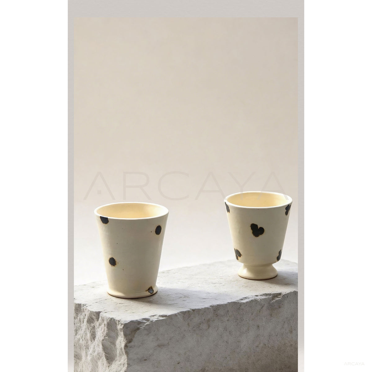 Vintage Ceramic Latte Cup in detail