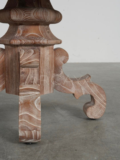 Wabi Sabi Distressed Side Table - detail