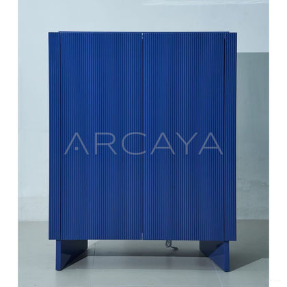 Klein Blue Lacquered Storage Cabinet - scene