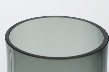 Minimalist Clear Glass Peony Vase - scene