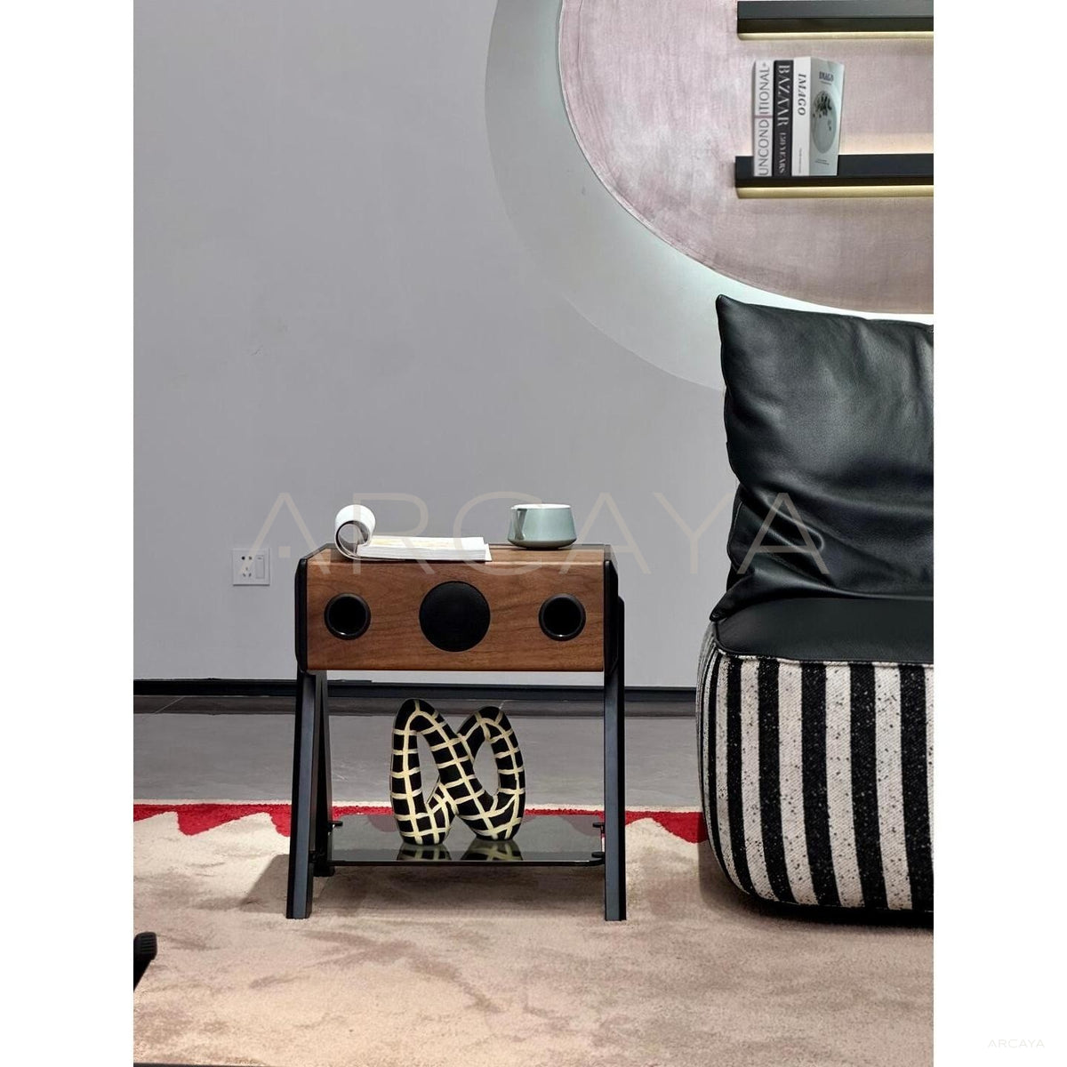 Jeaek Gramophone Side Table in detail