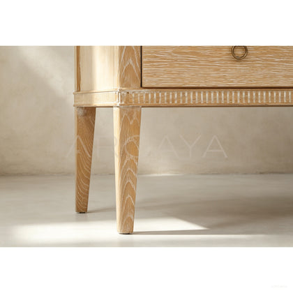 Oak Six Drawer Chest - scene