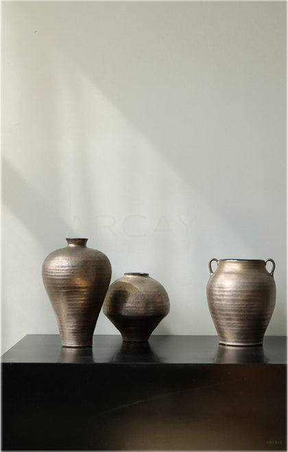 Wabi Sabi Mid Century Jar Vase Designer - scene