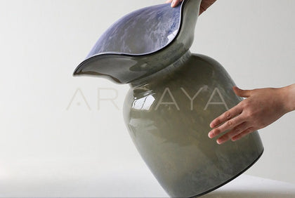 Large Floor Glass Vase Modern - scene