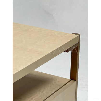 Italian Veneer Metal Frame Tv Stand - scene