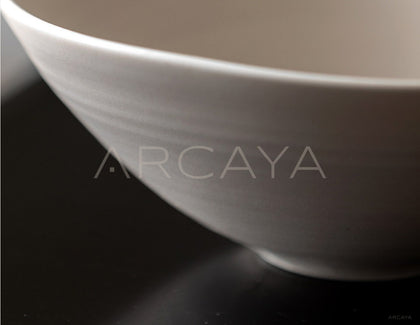 Amu Collab White Conical Salad Bowl - scene