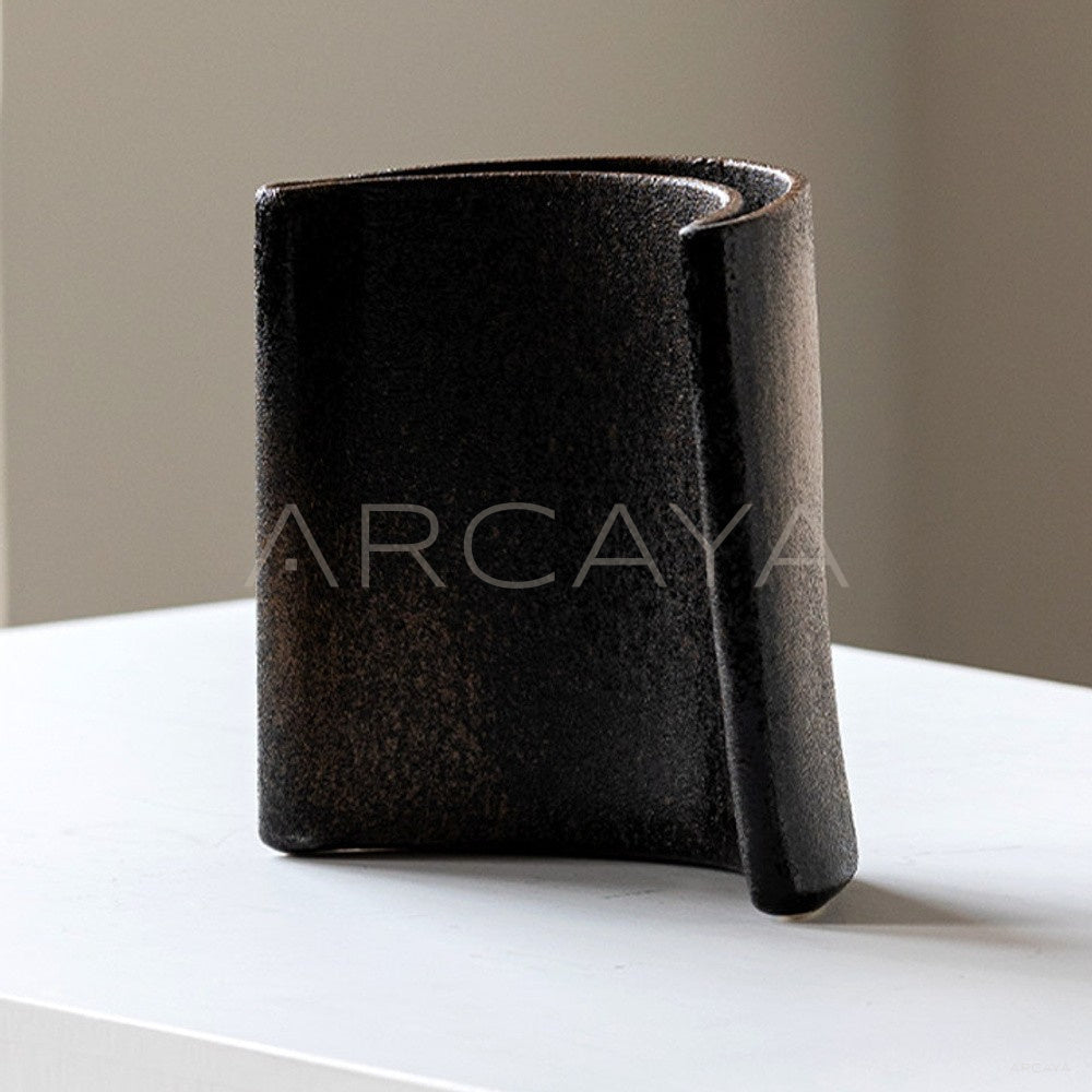 Wabi Sabi Twisted Irregular Ceramic Vase - main
