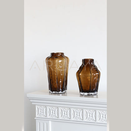 Mid Century Glass Art Vase - scene