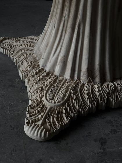 Designer Render Dining Table Unfinished - detail